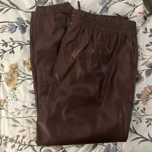 pleather pants XL NWT